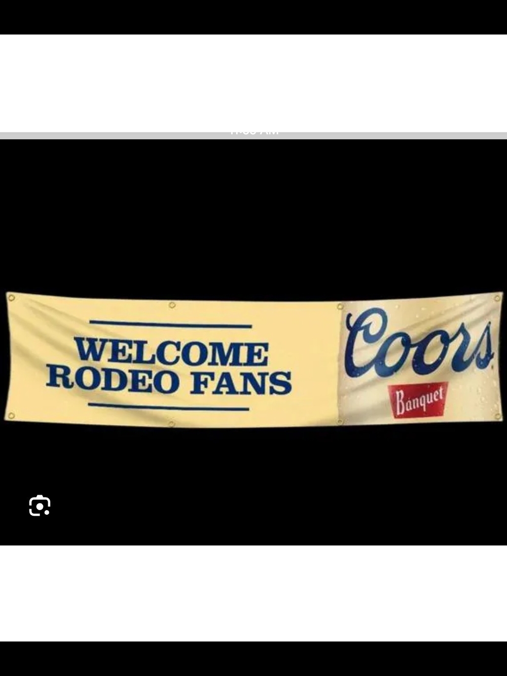 72x24 Man Cave Coors Beer Banquet Welcome Rodeo Fans Banner